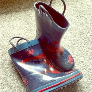 Spiderman rain boots